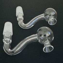 Bol en verre Pyrex épais avec joint de tuyau de brûleur à mazout transparent mâle femelle de 10 mm 14 mm 18 mm pour tuyaux de bongs d'eau narguilés