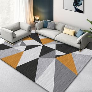Dikke tapijten voor woonkamer Noordse geometrische tafel Lounge Door Niet-slip gebied Soft Carpets Bed Dining Home Decoratie Tapijt 220225