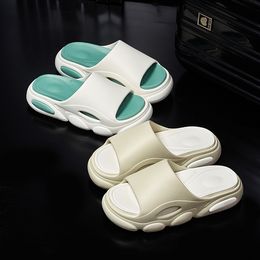 Dikke zolen dames slippers buiten sandalen zachte zolen anti-slip zomer verbeteren sense stappen shit woord slippers l1400-010