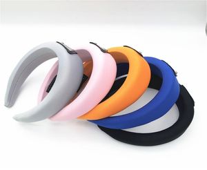 Dikke spons fluwelen haarbanden Hoofdbanden voor vrouwen Girls Triangle Logo Head Bands Hoofddeksels Haarbands1692405