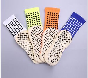 Dikke handdoek bodem voetbal sokken volwassen siliconen antislip heren buis sokken slijtvaste zweet-absorberende ademend sport sokken