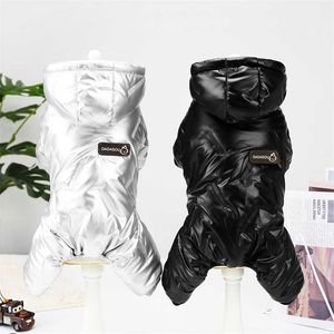 Thick Warm Dog Clothes Winter Waterproof Puppy Coat Fashion Dog Jacket Jumpsuit For Small Medium Dogs Chihuahua Yorkie Outfit 211007