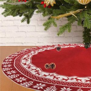 Thicke Carpet Kerstboom Rok 120 cm WhitePlush Faux Xmas Decoratie Ornament Jaar Home Decor Woonkamer Navidad 211105