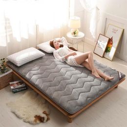 Dikke Fale Tatami opvouwbare student Single Dormitory Matras Toppers voor familie -beddenverspreiding King Queen Twin volledige size287H