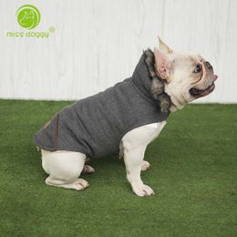 Tienda de perros acolchados con espesos Chaqueta de animal doméstico de invierno Chaleco de algodón Cálido Chaleco para perros Pequeños Perry Coat French Bulldog Ropa Cat 10e T200710