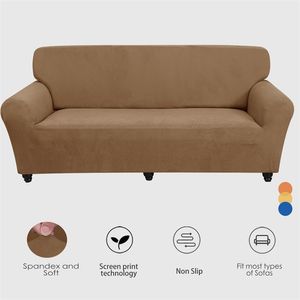 Thicken Plush Elastic Sofa Covers voor Woonkamer Universele All-inclusive Sectional Couch Cover Sofa Cover 1/2/3/4 SEATER 211102