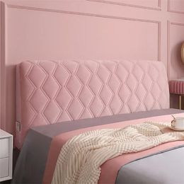 Épaissir matelassé couvre-tête de lit velours peluche tête de lit couvre doux couleur unie lits dos protecteur housses lavable décor à la maison 240129