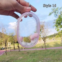 Dikke transparante PVC Mystery Box Organizer Keychain Bag Protect Toy Storage Case voor Jasmine Bubble Matt Doll 240423