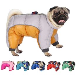 Dikke warme hondenkleding voor S Winter Puppy Pet Coat Jas Waterdichte reflecterende kleding S Franse Bulldog Pug LJ200923