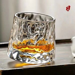 Espesar copas de vino taza sin plomo vaso de whisky giratorio transparente Brandy Vodka taza de cerveza vasos para beber 240312