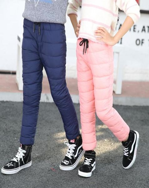 Épaissir les pantalons de neige d'hiver pour bébés garçons filles taille haute réglable vêtements chauds imperméables enfants pantalons de Ski pantalon Long T2001039698762