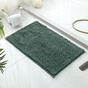 Mattes de lavage épaissies de la chenille épaissies antidérapantes Toilette Super Soft Absorbants Poussions de sol Simple de salle de bain Home Small Carpets L2405