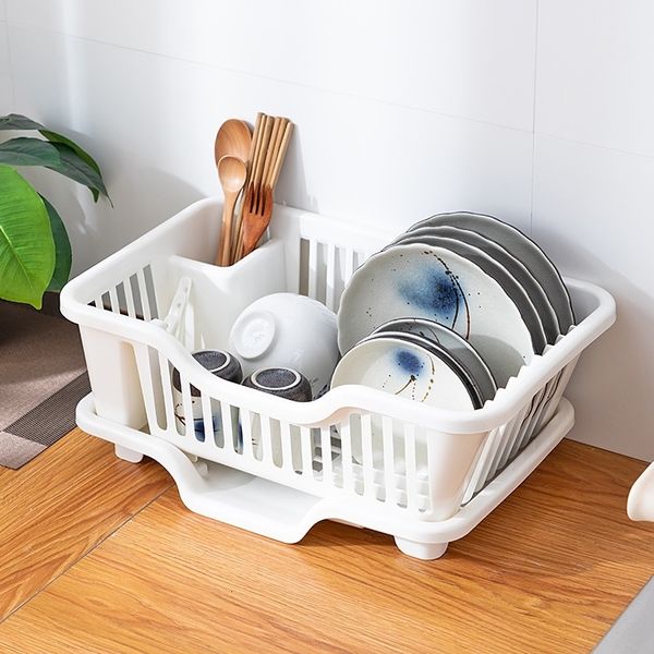 Égouttoir à vaisselle épais en plastique monocouche, égouttoir à vaisselle, baguettes, étagères de rangement, égouttoir à vaisselle de cuisine, vente en gros 240220