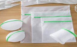 Sac à blanchisserie à glissière verte à mailles épaissies 6 pièces de la machine à laver les sous-vêtements Sous de soins BRA 3699202