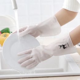 Verdikte huishoudelijke veiligheidshandschoenen vaatwassing keuken slijtage-resistente reinigingsrubber waterdichte werkhandschoenen herhaaldelijk gebruik