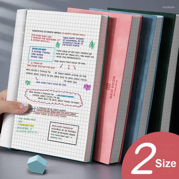 Cuaderno grande grueso A5/B5 cuadrícula súper gruesa cuadernos para uso diario presupuesto