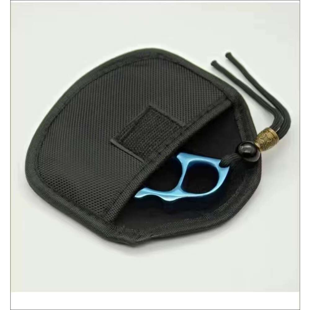 Verdikte metalen knokkel vodden koperen knokkel vinger gereedschap buiten cam zelfverdediging mini pocket draagbare edc kit