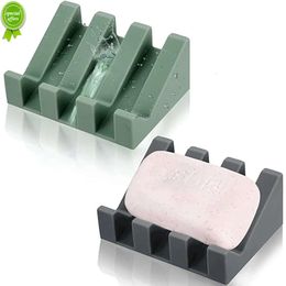 Boîte à savon en Silicone épaissie, égouttoir de Piano, porte-savon de Type détournement, sans poinçonnage, support de rangement créatif pour salle de bain