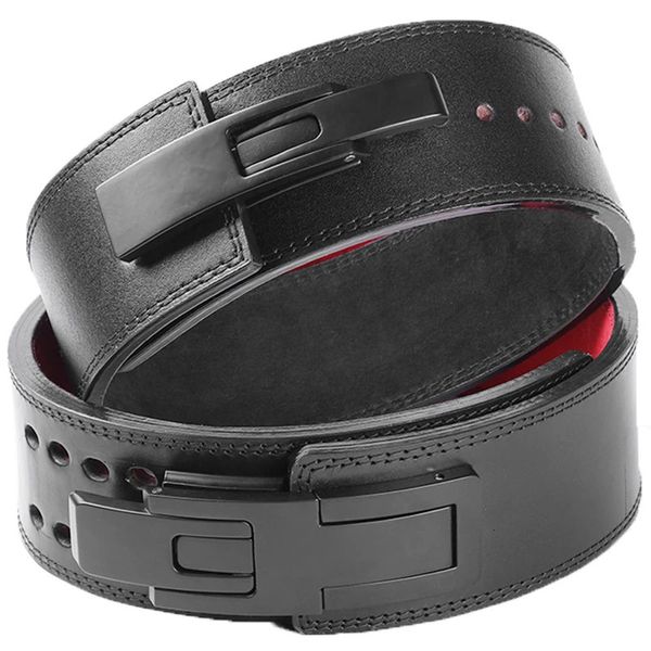 Ceinture d'haltérophilie épaissie ceintures de personnalisation de soutien de taille de dynamophilie pour Squat Deadlift orthèse lombaire sécurité sportive 240318