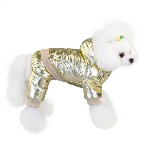 Engrosamiento de algodón con capucha cálido invierno perro ropa mascota cachorro abrigo chaqueta impermeable para Bulldog francés Pug Chihuahua Yorkies 211007