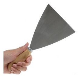 Couteau à mastic épaississant, manche en bois, couteau à mastic, pelle propre, grattoir, mur de poudre, petite lame.