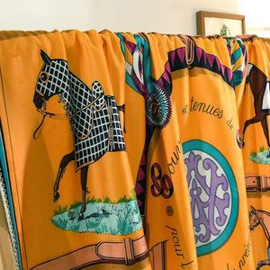 Verdikkende top Quailty Oranje H Dekenontwerper Velvet Horse dekens Big Size 3 Maat Dikke Dikke Home Sofa Deken Top verkopen Big Size 150200