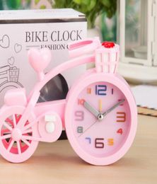 Dikkere snoepkleur Creatieve fiets Alarmklok Student Geschenken Verjaardag Crafts Digitale wekker Tafel Desk Clocks1940764
