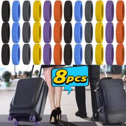 Dikkere bagagewielen Beschermer Siliconen Travel Rolling koffer Verminder het geluid Wielafdekking Castor Trolley Sleeve Accessoires