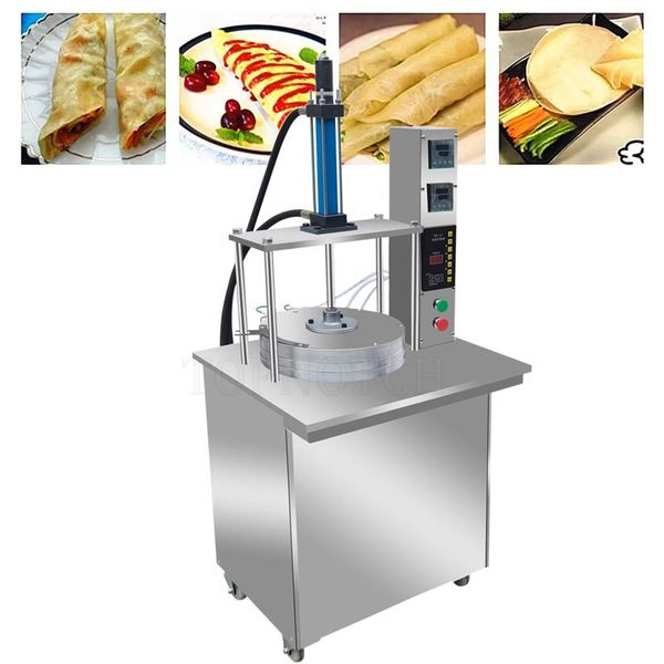 Machine à crêpes à presse à feuille de pâte réglable en épaisseur, Machine à crêpes Roti Tortilla