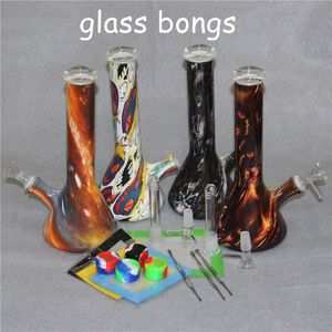 Dikte Glas Beker Base Water Pijpen Hookahs Glassbongs Ice Catcher voor Roken 10.5 