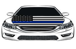 Couverture de capot de voiture de drapeau bleu mince USA 33x5ft 100 Les tissus flagelastiques du moteur polyesterusa peuvent être lavés4443954