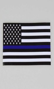 Blueline USA Police Flags Sticker Sticker Sticker Flag Trucks Ordinking Computer 1143635cm Window Cyz30797689011