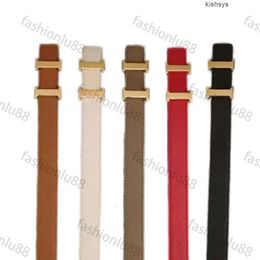 Cinturón de diseñador de dama delgada Cinturón de lujo estrecho para hombre Cinturas de lujo para mujeres diseñador de 2.4 cm de ancho Ceinture Luxe Letter Smooth Buckle Beld Belts Diseñador FA0122 H4