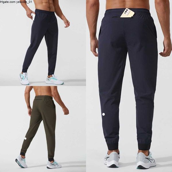 LU-1033 mince Pantalon de sport à séchage à séchage tissé pour hommes