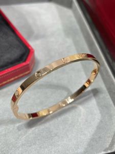 Top qualité or Rose femmes amour sans diamant Top V-or Sier Bracelet Style ouvert bijoux de mariage pour cadeau avec boîte