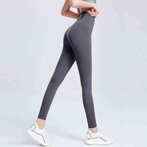 Dunne sportkleding dames leggings naadloze yogabroeken broek bovenste hoge taille omhoog hip girl kleding fitness run gym sport leggings h1221