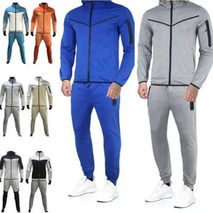 Thin Tech Fleece Hommes Survêtement Designer Sweat Suit Deux pièces Ensemble Pantalon de survêtement de sport avec sweat à capuche à manches longues 2023 pour printemps automne hommes 688ss