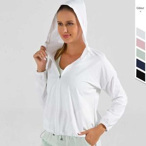 Veste de sports de yoga mince Femmes039s Veste Couleur solide en liberté de séchage rapide