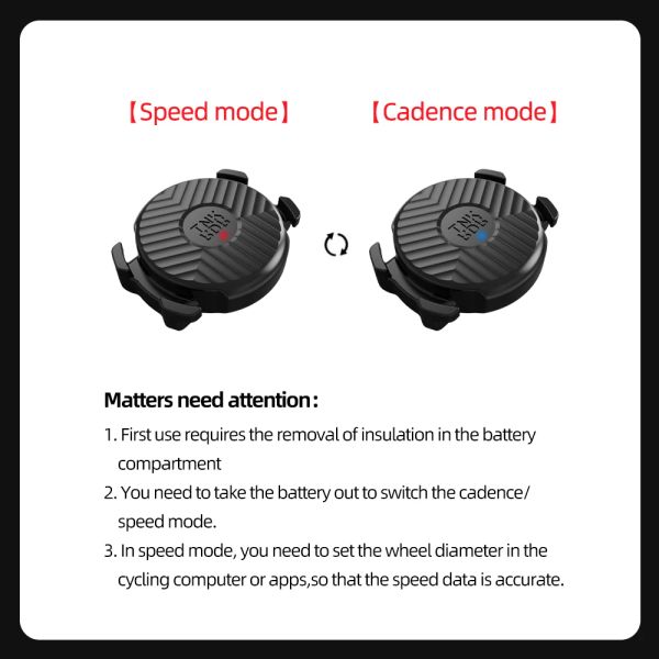 Moniteur de fréquence cardiaque ThinkRider C5 Ant + Speed and Cadence Double capteur Computer Bike Speed and Cadence adapté à IGPSPORT BRYTON