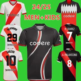 Derde 2024 2025 River Plate Soccer Jerseys Men Set Kids Kit 23 24 25 Camiseta de futbol de la Cruz Beltran Borja Solari Simon Simon Football Shirt Fans Player versie 999