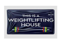 Ceci est un drapeau de la maison d'haltérophilie 3x5 pieds drapeau de décoration avec œillets en laiton 2339192
