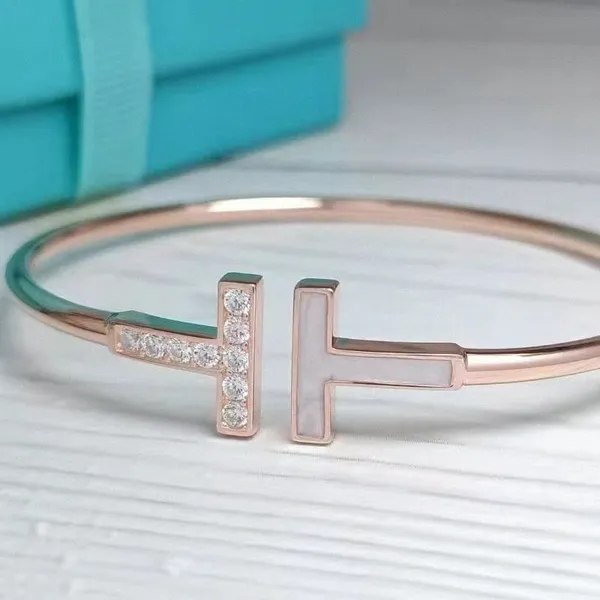 Brazalete de plata Brazalete Diseñadores de lujo Pulsera Mujer Charm Tendencia Moda tachonada con diamantes Pulseras de alta calidad Boutique Regalo Jewe6MpH #