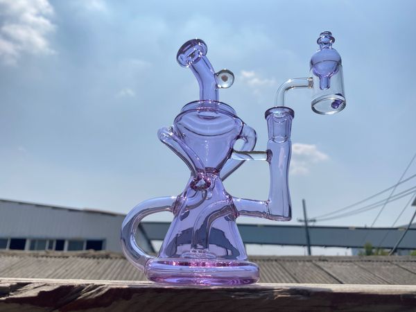 Narguilés, CFL violets, recyclage, collecteur de plate-forme pétrolière en verre avec filtre et percolateur la dernière conception de verre de 14 mm