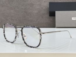 THOM BROW TBX127 Diseñador de alta calidad gafas ópticas marco moda retro marca de lujo gafas para hombre negocios diseño simple gafas graduadas para mujer con caja