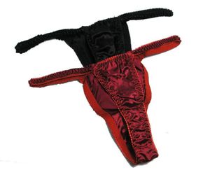 String lot 2 paires 100 Soft Silk Brief Women039s GStrings Panties Sexy Underwear Us S M L XL XXL5034323