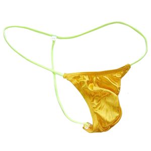 Thong Mannen Homo Ondergoed Bikini Pouch G Strings Zacht En Glanzend U Bolle Lage Taille Sexy Sissy Thongs Man jockstrap