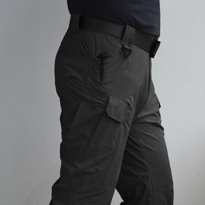 Thoshine Brand Summer Men Casual Cargo Pants Thin Pockets Outdoor Quick Dry Transpirable Impermeable Military Fan Tactical Pantalones LJ201007