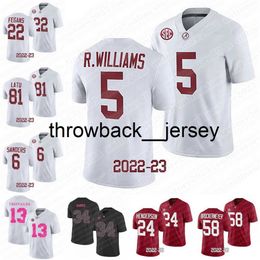 thr 10 Mac Jones Alabama Crimson Tide Jersey Trevon Diggs Traeshon Holden Trequon Fegans Derrick Thomas Tyler Booker Shawn Murphy Sanders 2023 College Football Jers