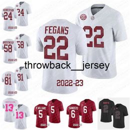 thr 2023 Alabama Crimson Tide Jersey Heren Roydell Williams Tua Tagovailoa Trevon Diggs Derrick Thomas Derrick Henry Mac Jones Brockermeyer College voetbalshirts