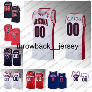 thr Custom Arizona Wildcats Basketball Jersey Azuolas Tubelis Oumar Ballo Kerr Kriisa Pelle Larsson Courtney Ramey Cedric Henderson Heren Dames Jeugd Kid Jerseys S4X